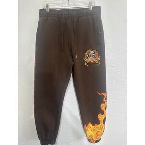 WWE Stone Cold Steve Austin Shoe Palace Sweatpants Hell Raiser Skull Flames L